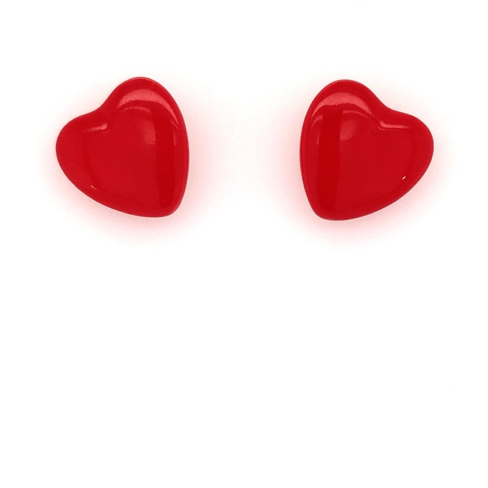 Vintage Heart Studs - Picture 3 of 3